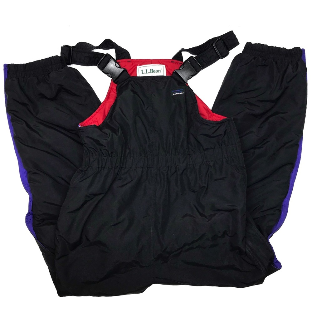 L.L. Bean kids snow ski bibs winter overalls sz L